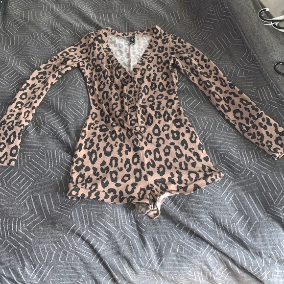 Windsor Cheetah Print Romper - Picture 1 of 7